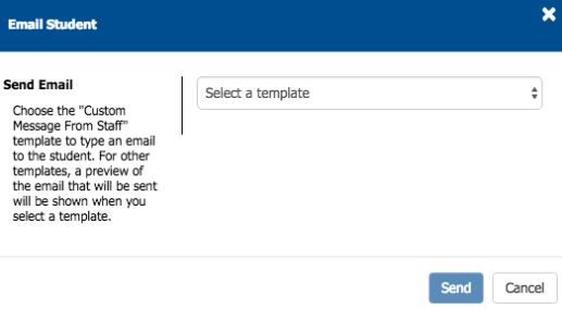 Email student